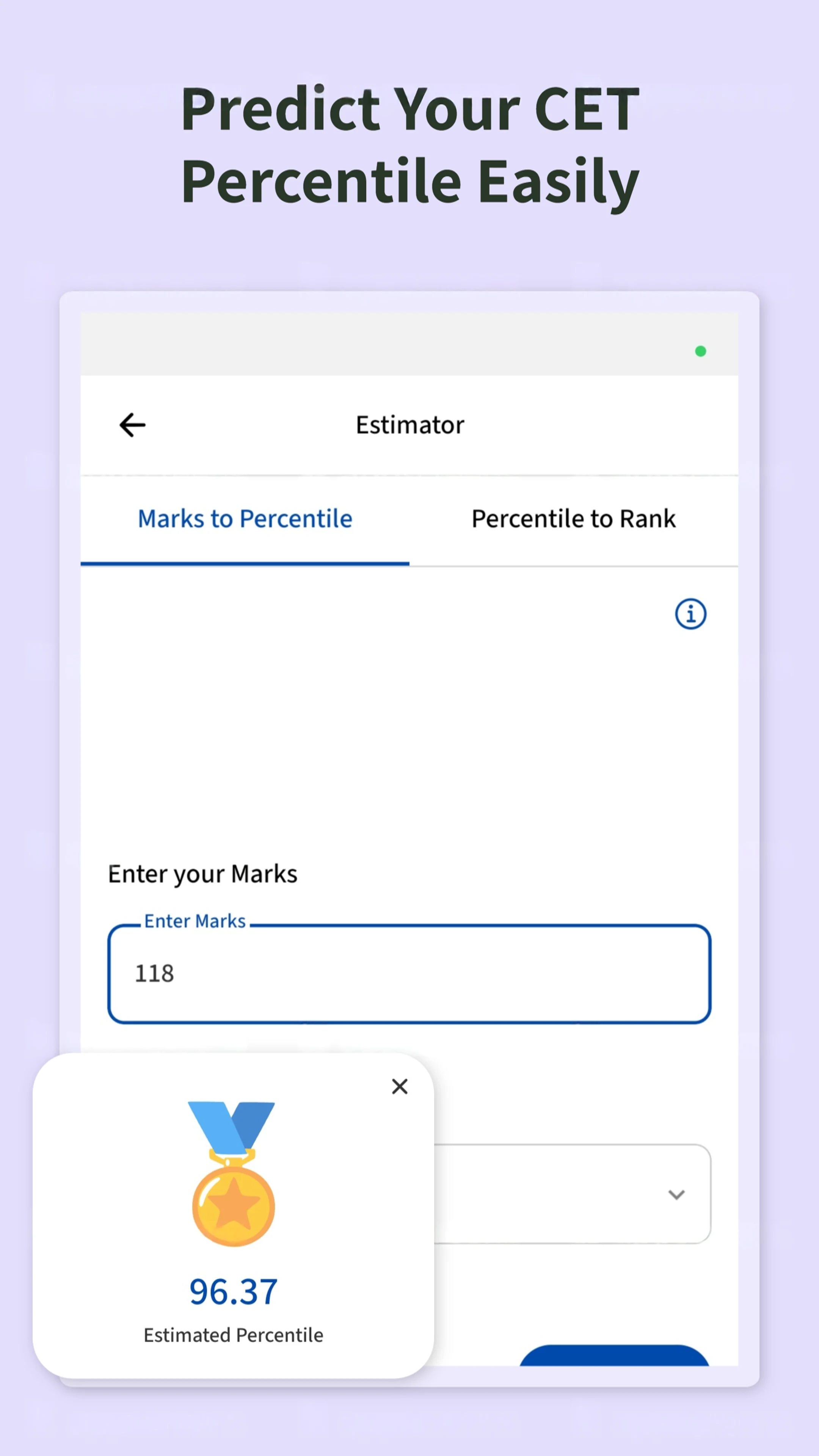PrepCET screenshot