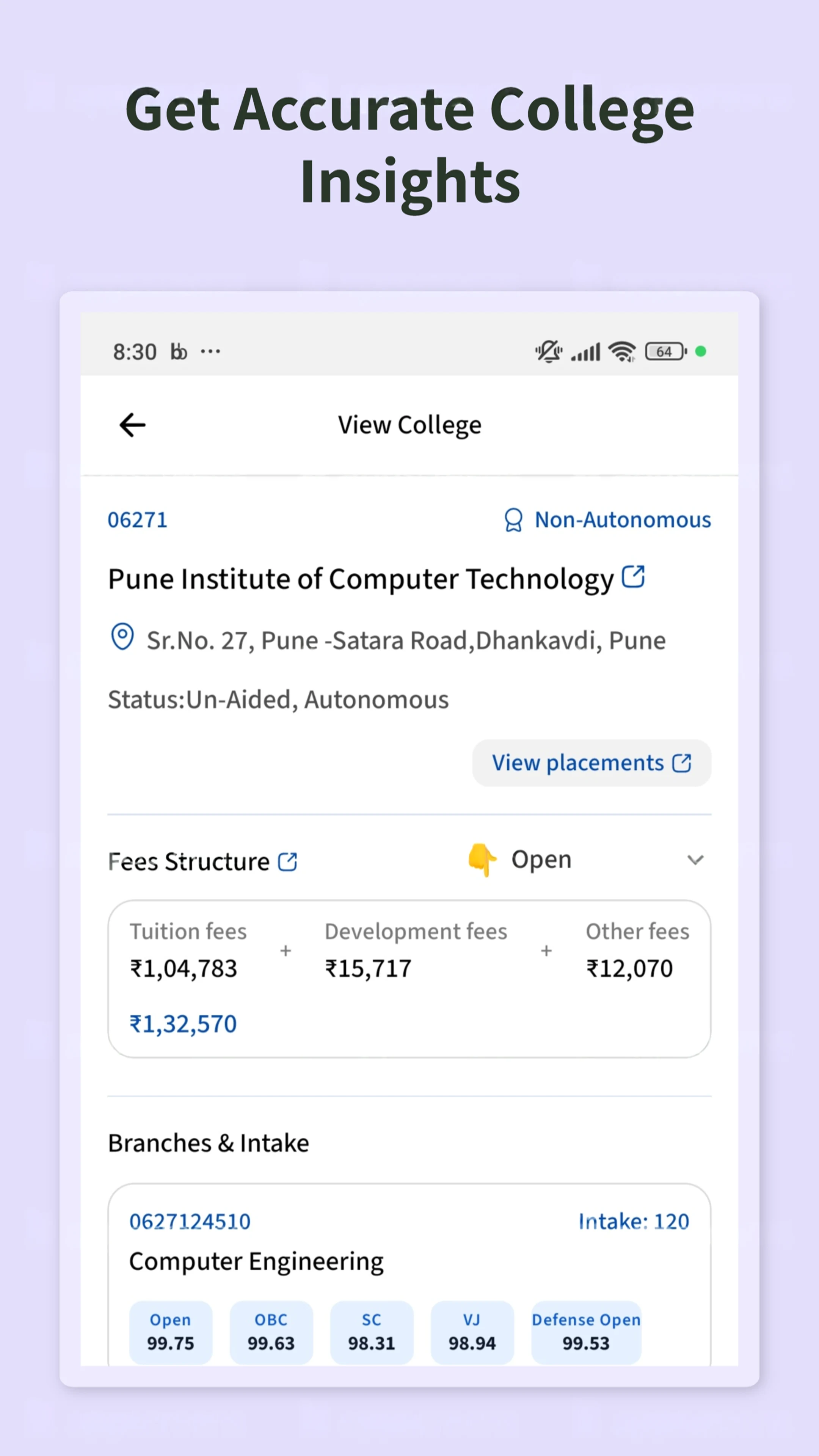 PrepCET screenshot