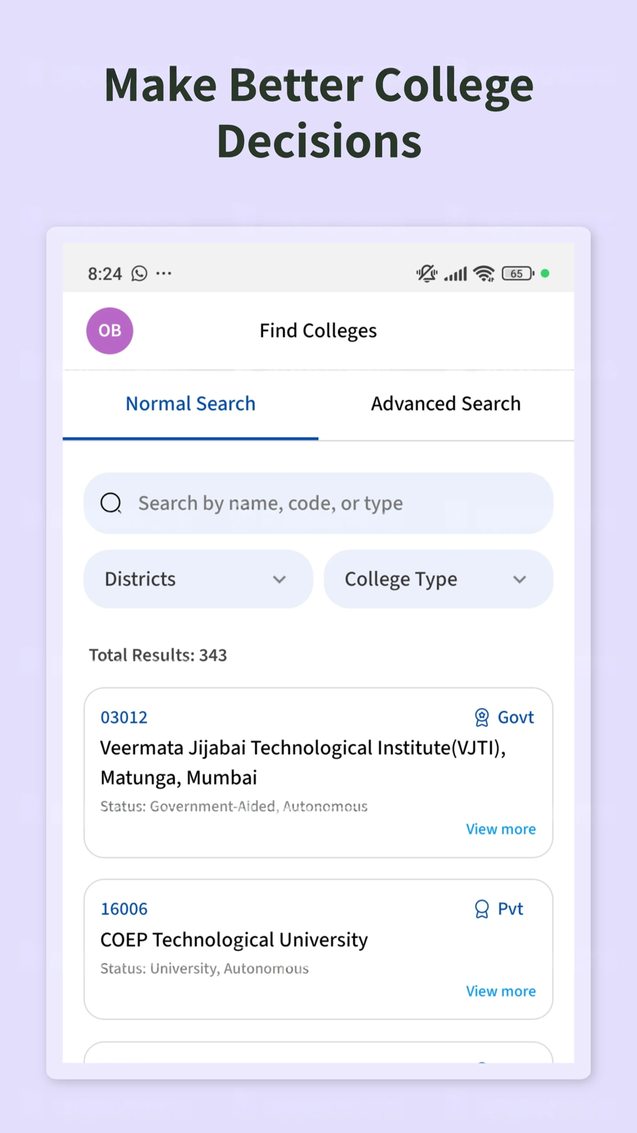 PrepCET screenshot