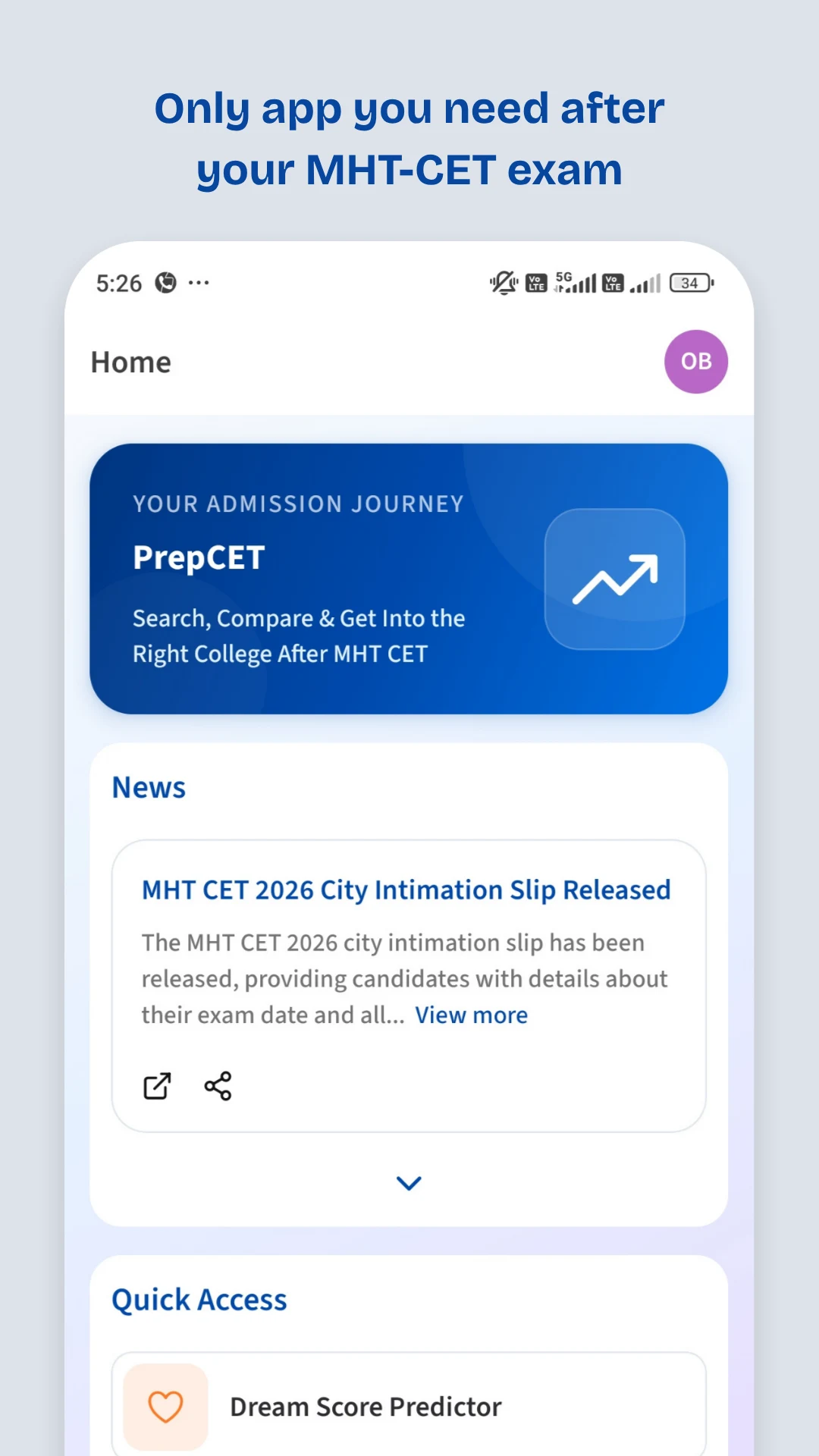 PrepCET screenshot